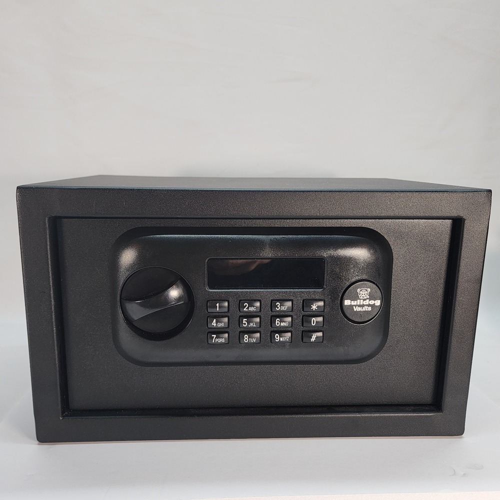 Bulldog Vaults BD1050 Digital Safe Black Electronic & Key Lock Foam Interior